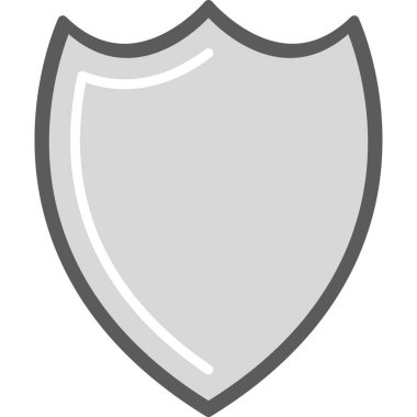 shield icon, simple web illustration