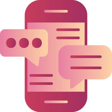 Konuş. Web simgesi basit illüstrasyon