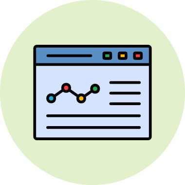 Grafik simgesi vektör illüstrasyonu