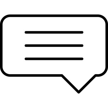 Konuş. Web simgesi basit illüstrasyon