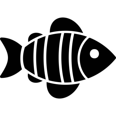 Balık. Web simgesi basit illüstrasyon