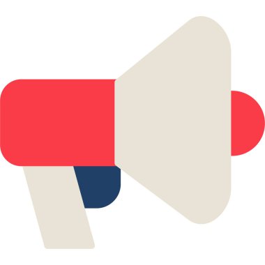 Megafon ikonu vektör illüstrasyonu