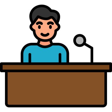 Adamım. Web simgesi basit illüstrasyon