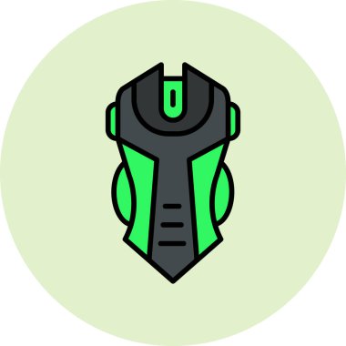 Oyun faresi düz vektör simgesi