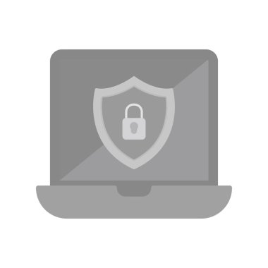 Güvenlik Web simgesi basit illüstrasyon