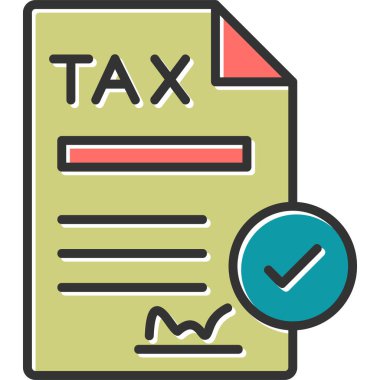 Contract icon, vector illustration simple design