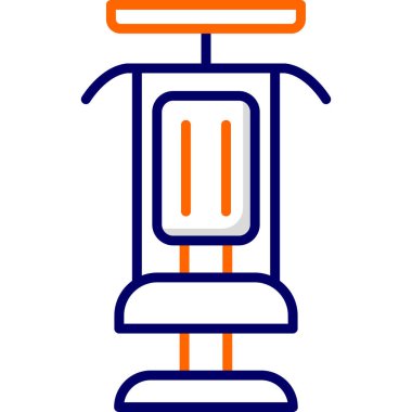 Spor makinesi modern simge, vektör illüstrasyonu