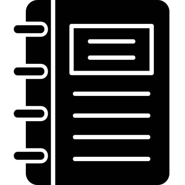 Not defteri web simgesi, vektör çizim
