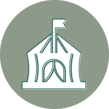 circus tent, simple web illustration