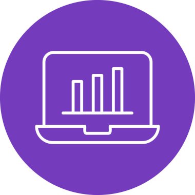 Bilgisayar. Web simgesi basit illüstrasyon