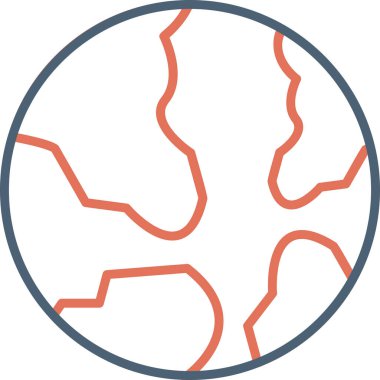 Dünya haritası. Basit resimleme