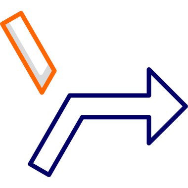 ok aşağı vektör simgesi. biçim, beyaz arkaplanda yuvarlak açılı düz renkli sembollerdir..