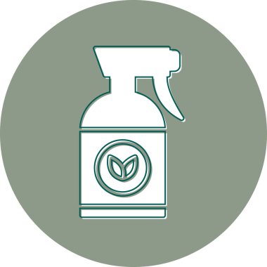 Bitki spreyi şişesi, grafik çizimi  