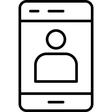 man head logo User, simple icon for web page 