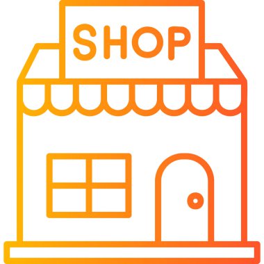 mağaza web simgesi basit illüstrasyon
