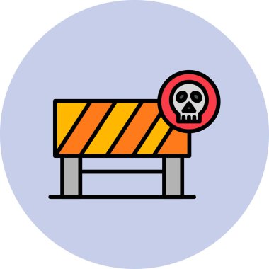 Tehlike uyarı simgesi vektör illüstrasyonu