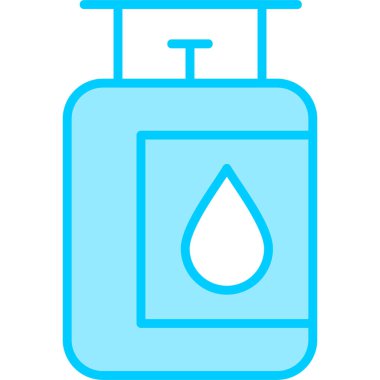 gaz tankı ikonu vektör illüstrasyonu