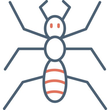 Karınca Ağı simgesi basit illüstrasyon