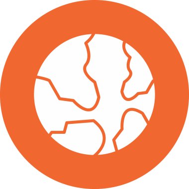 Toprak. Web simgesi basit illüstrasyon