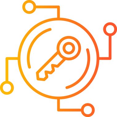 Anahtar. Web simgesi basit illüstrasyon