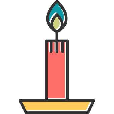 Mum simgesi vektör illüstrasyonu