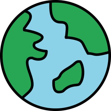 Gezegen simge vektör çizim