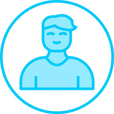 Profil simgesi vektör illüstrasyonu