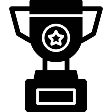 Kupa. Web simgesi basit illüstrasyon