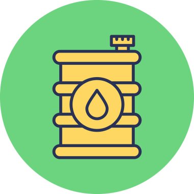 Petrol varil simge vektör çizim