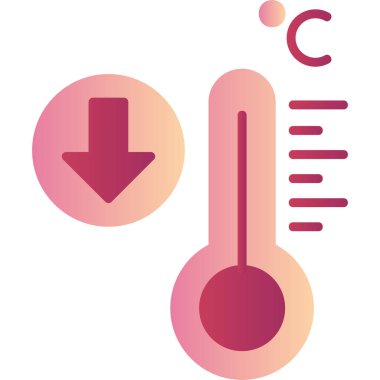 termometre simgesi vektör illüstrasyonu 