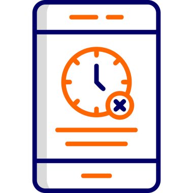 Cep telefonu. Web simgesi basit illüstrasyon