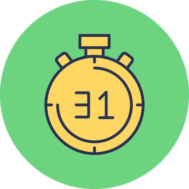 Kronometre Web simgesi basit tasarım