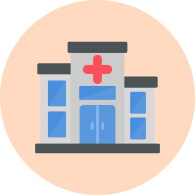 Hastane. Web simgesi basit tasarım