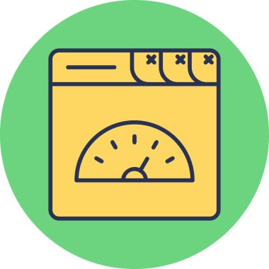 Page Speed web icon, vector illustration