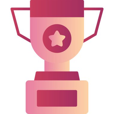 Kupa. Web simgesi basit illüstrasyon