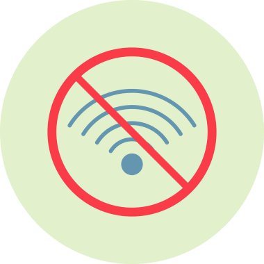 İnternet web simgesi yok basit illüstrasyon