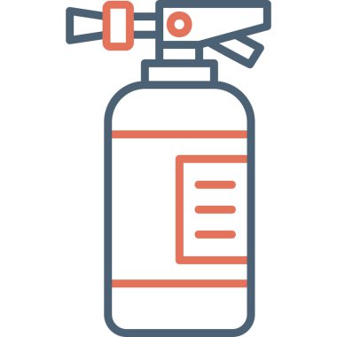 yangın söndürücü modern ikon vektör çizimi