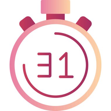 Kronometre Web simgesi basit tasarım