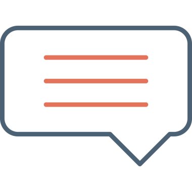 Konuş. Web simgesi basit illüstrasyon