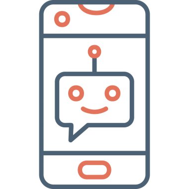 Konuş. Web simgesi basit illüstrasyon