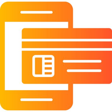 Çevrimiçi ödeme. Basit web illüstrasyonu