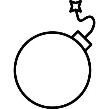 Bomba simgesinin vektör illüstrasyonu