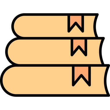 Kitap simgesi, modern tasarım illüstrasyonu