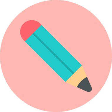 Kalem. Web simgesi basit illüstrasyon