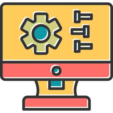 Ayarlama. Web simgesi basit tasarım