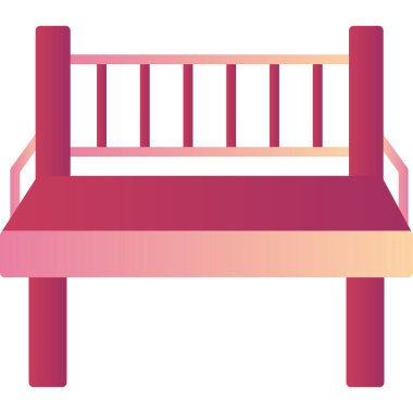 Yedek kulübesi Web simgesi basit illüstrasyon