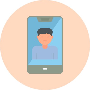 Smartphone Simgesi, vektör illüstrasyonu