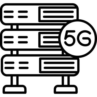 5G Server. web icon simple illustration