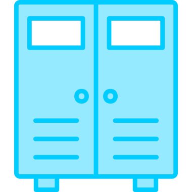 Dolaplar modern simge, vektör illüstrasyonu