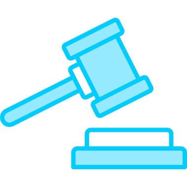 Hukuk. Web simgesi basit illüstrasyon